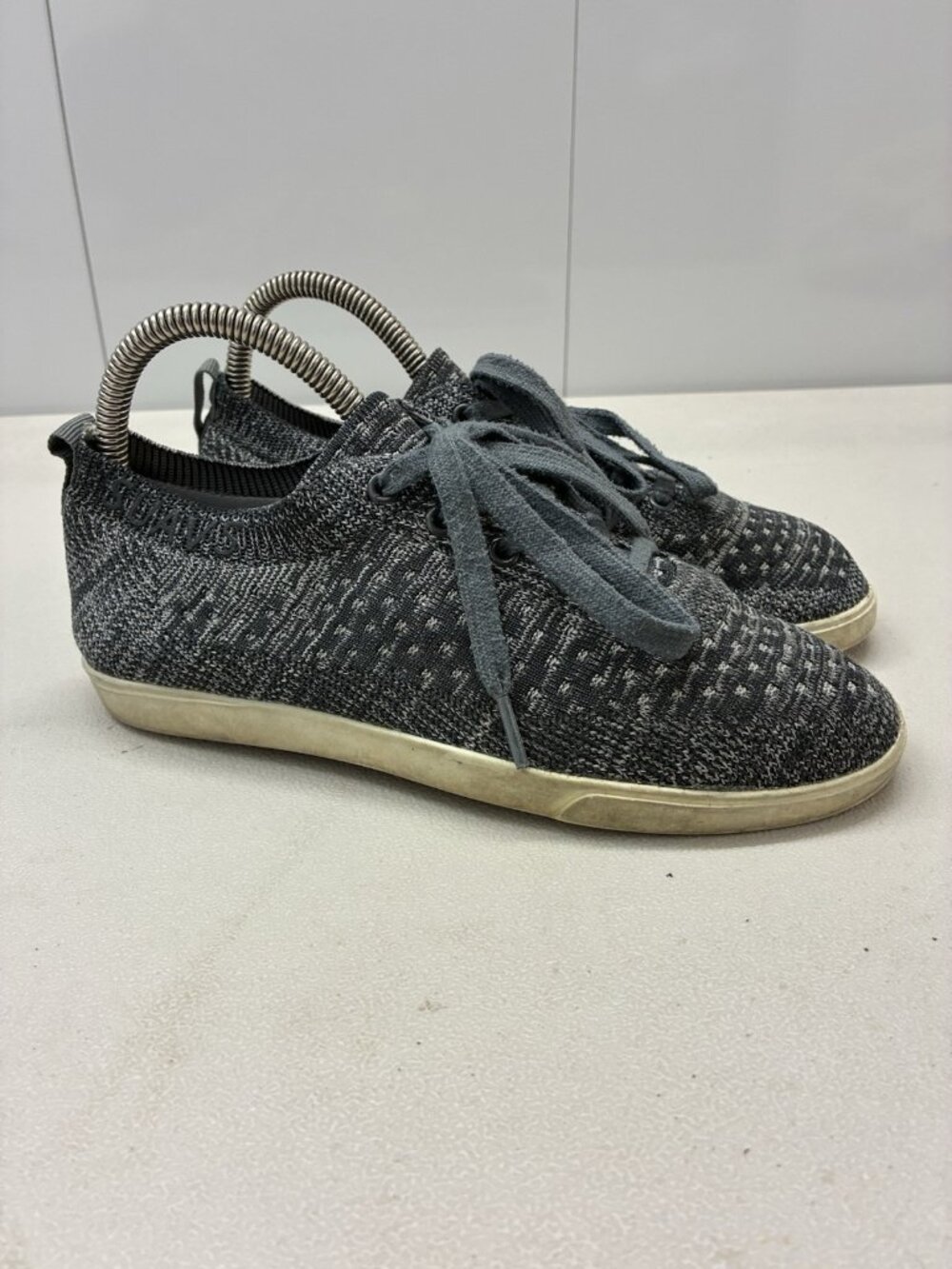 Suavs Zilker‎ Shoes M 5 W 7 Multi Gray Knit Comfort Casaul Lace Up Sneakers